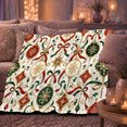thumbnail image 6 of Festive Christmas Ornaments Snowflakes Christmas, Festive Holiday Scene, Warm Flannel Blanket for Living Room and Family Room, Art Lovers Christmas Gift, Festive Home Decor, 6 of 9