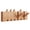 wood, variant on Natural Walnut Wood Piano Key Coat Rack, Wall Mounted Folding Hooks for Entryway, Bedroom, Kitchen - Space-Saving & Elegant Design (4 & 6 Hooks)