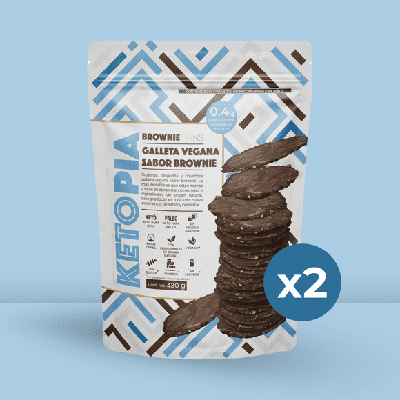 2 Pack Almond Thins Brownie 420g c/u