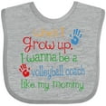 thumbnail image 3 of Inktastic Volleyball Coach Like Mommy Boys or Girls Baby Bib, 3 of 4