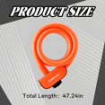 thumbnail image 2 of MELIVO Bike Lock,47.24" Bike Lock with Key,Cable Bicycle Lock Scooter Lock,Orange, 2 of 7