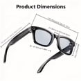 thumbnail image 4 of 8MP Smart Camera Glasses 4K/1080P Recording Metal Semi-Rimless Photochromic Lens AI Translation Voice Assistant, 4 of 11