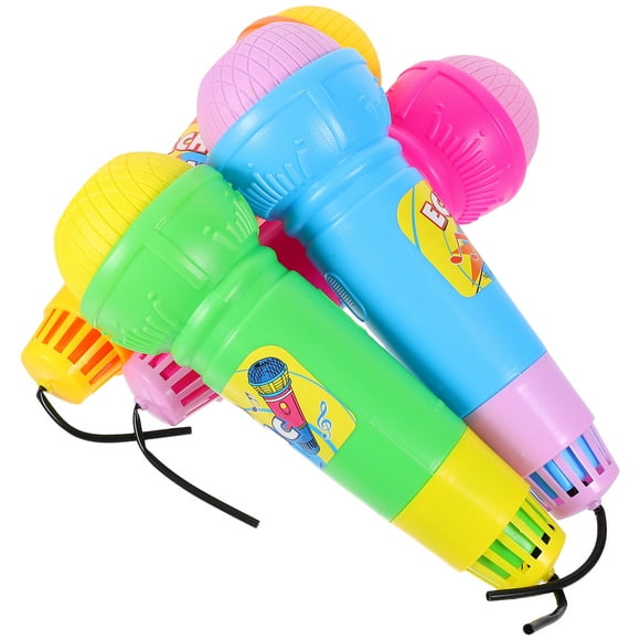 Miangastore 4 Pcs Modèle de Micro Écho Fantaisie Enfants Tout-Petits Micro Écho Karaoké Micro Écho Micro Écho Accessoires de Jouet
