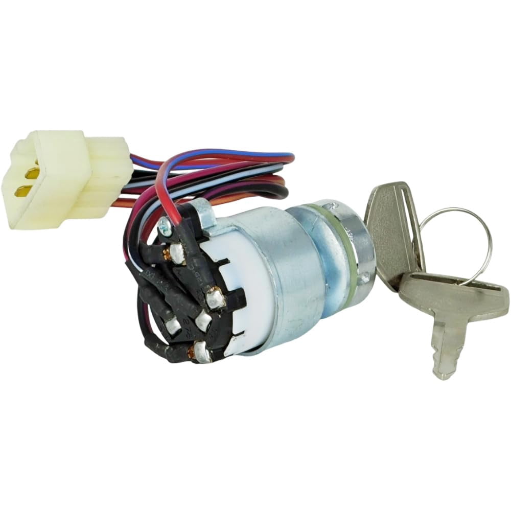 Starter Ignition Switch w/Key T4625-B0100 Compatible with KIOTI CK DK DS RX Tractor 36919-75160 36919-75162 Compatible with Kubota RTV1100CR9 RTV1100CRX RTV1100CW M8540 M9540