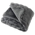 thumbnail image 1 of Costway 80" x 60" Bubble Faux Rabbit Fur Throw Blanket with 2-Sided Design for Winter Gray, 1 of 10