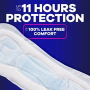 Always Maxi Pads without Wings, Size 4, Overnight Absorbency, 28 count
