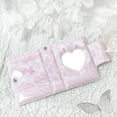 thumbnail image 5 of vlrwzc Mini Photocard Binder, Heart Hollow Portable Photos Card Book, Cute Pink Angel Bunny Style Card Holder Collectible Album for Fans, 5 of 7