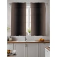 thumbnail image 2 of Brown Black Ombre Curtains 54 Inch Length, Sheer Curtains for Bedroom Living Room Window Modern Gradient Abstract Art Rod Pocket Voile Drapes Kitchen Curtains Small Half Window 52"x54" 2 Panels, 2 of 7