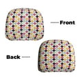 thumbnail image 6 of Kdxio Polka Dot Pattern Print 2 Piece Car Head Rest Covers Set Auto Front/Rear Seats Headrest Cover Universal Fit Most Cars,Sedan, SUV, 6 of 9