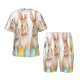 thumbnail image 1 of Balery Happy Easter Conjunto de Pijama Infantil de Manga Corta con Estampado – Ropa de Dormir de Algodón Suave-4X-Large, 1 of 6