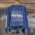 thumbnail image 2 of WEAIXIMIUNG Chandails d'Automne pour Femmes Grande Taille Femmes Décontracté Manches Longues Léger Col Rond Chandails Graphique de Football Imprimé Chandail Chandails Blouse Haut, 2 of 4