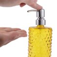 thumbnail image 3 of Ofertas Únicas 1 Pc Elegante Dispensador de Jabón con Patrón de Lunares para Baño 16.9oz Naranja Tono Plateado, 3 of 6