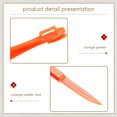 thumbnail image 5 of 6pcs Easy Orange Citrus Peeler In Bright Orange Color Kitchen Tool, 5 of 5