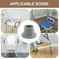 thumbnail image 5 of Replacement Feet for Shower Chair Bath Seat, Shower stools and Transfer Bench, Non-Skid Shower Bench and Tub Transfer Benches Rubber Suction Cup Feet, Metal Insert Reinforced (1-1/8" I.D, Grey), 5 of 7