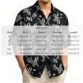 thumbnail image 2 of Hvogkswy Hawaiian Shirt for Men Trendy Print Short Sleeve Lapel Shirts Loose Casual Beach Vaction Button Up Shirt, Gifts for Men, 2 of 4