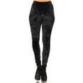 thumbnail image 3 of Women’s Crushed Velvet Leggings (Black, Large), 3 of 3