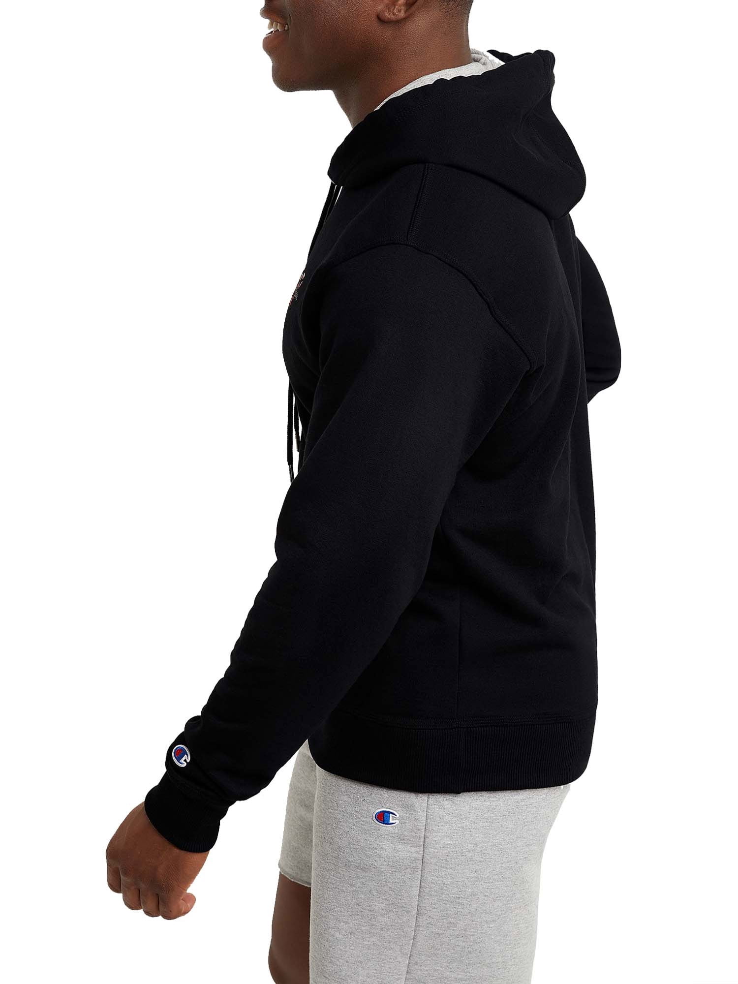 Champion Men's Powerblend Fleece Pixel Logo Graphic Pullover Hoodie, up to Size 2XL