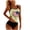 Beige, variant on JoveMarine Women's Flag Print Two-Piece Bikini Set for Women, Padded Cups & Wire-Free, Sexy Beach Vacation Swimsuit, Trendy Bikini Sets for Women,Red M