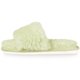 thumbnail image 4 of Chanclas De Felpa Rizadas Antideslizantes Cómodas Peludas Para Mujer Verde 38, 4 of 4
