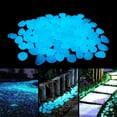 thumbnail image 3 of JTWEEN 50Pcs Glow In The Dark Pebbles, Resin Glow Stones Non-Toxic Environmentally Luminous Pebbles Non-Radioactive for Walkways, Fish Tank, Aquarium, Garden Decorative, 3 of 8