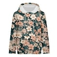 thumbnail image 4 of Bovemsi Sweatshirt for Women Fashion Spring Autumn Casual Long Sleeve Hoodies Sweatshirts Top Camo Hoodie, 4 of 9