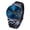 Black with blue surface [steel belt], variant on Men's Unique Turntable Quartz Watch, Black Stainless Steel Band, 30M Waterproof, Fashion Wristwatch for Men