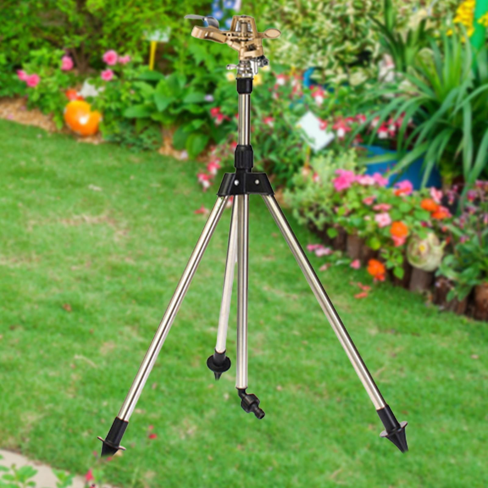 Tripod Sprinkler Large Area Coverage Lawn Sprinkler for Garden Yard Backyard Style A