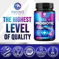 thumbnail image 4 of Probiotics 60 Billion CFU - 10 Strains + Digestive Enzymes & Prebiotics - Best Probiotic for Women & Men, Supports Immune, Gut Health, Occasional Constipation, Diarrhea, Gas & Bloating - 120 Capsules, 4 of 10