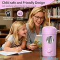thumbnail image 5 of AFMAT Electric Pencil Sharpener, Fully Automatic Pencil Sharpener for 7-8mm Pencils & Colored Pencil, Auto in & Out, Rechargeable Vertical Hands-Free Sharpeners for Classroom/Home/Office(Purple), 5 of 8