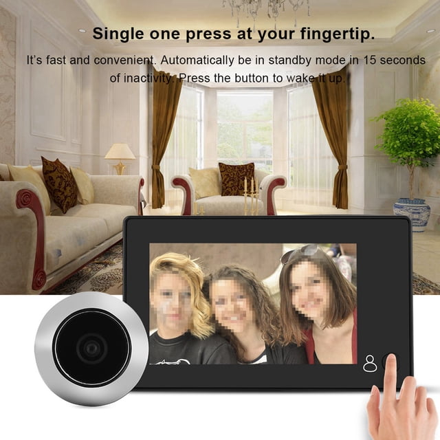 HD Door Viewer,4.3" TFT Color LCD Peephole Viewer Smart Peephole Viewer Modern Innovation