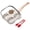 White, variant on Corlekala 4-Cup Egg Pan with Lid Nonstick Egg Frying Pan Breakfast Skillet for Breakfast, Pancake, Hamburger, Burger, Sandwiches Induction Compatible White
