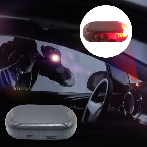 Xihbxyly Oferta de Hoy Alarma Falsa para Coche, Luz Led, Sistema de Seguridad, Advertencia Antirrobo, Parpadeo