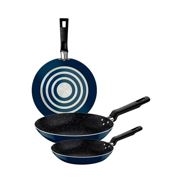 Juego de sartenes Tramontina ROCH 3 Piezas azul