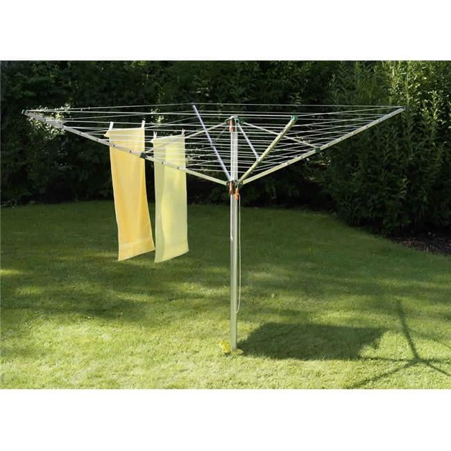 ROTARY ALUM 4ARM 50m HIEGHT ADJ GARDEN LAUNDRY WASHING LINE CLOTH DRIER AIRER 