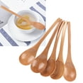 thumbnail image 1 of 5Pcs Wooden Spoons Honey Wooden Soup Spoons Behangroller Teaspoon With Long Handle For Eating Mixing Stirring Cooking, 1 of 8