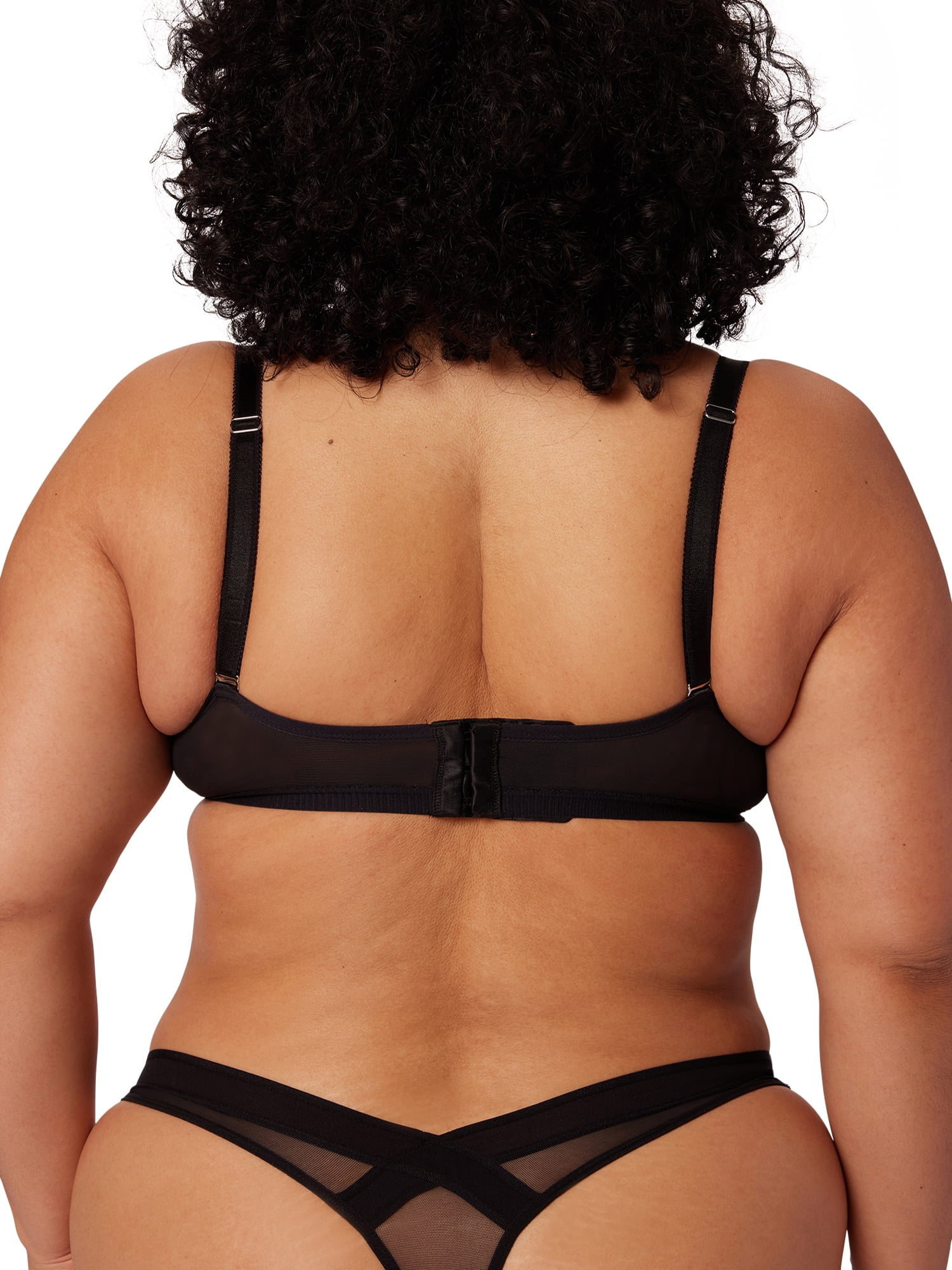 Parade Mesh Lace Underwire Demi Bra, Sizes XS to 3XL