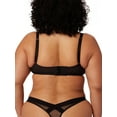 thumbnail image 5 of Parade Mesh Lace Underwire Demi Bra, Sizes XS to 3XL, 5 of 11