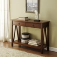 thumbnail image 2 of Riverbay Furniture Console Table in Antique Tobacco, 2 of 2