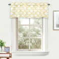 thumbnail image 7 of DriftAway Geo Trellis Room Darkening Grommet Unlined Valance 52”x18” (Yellow), 7 of 7