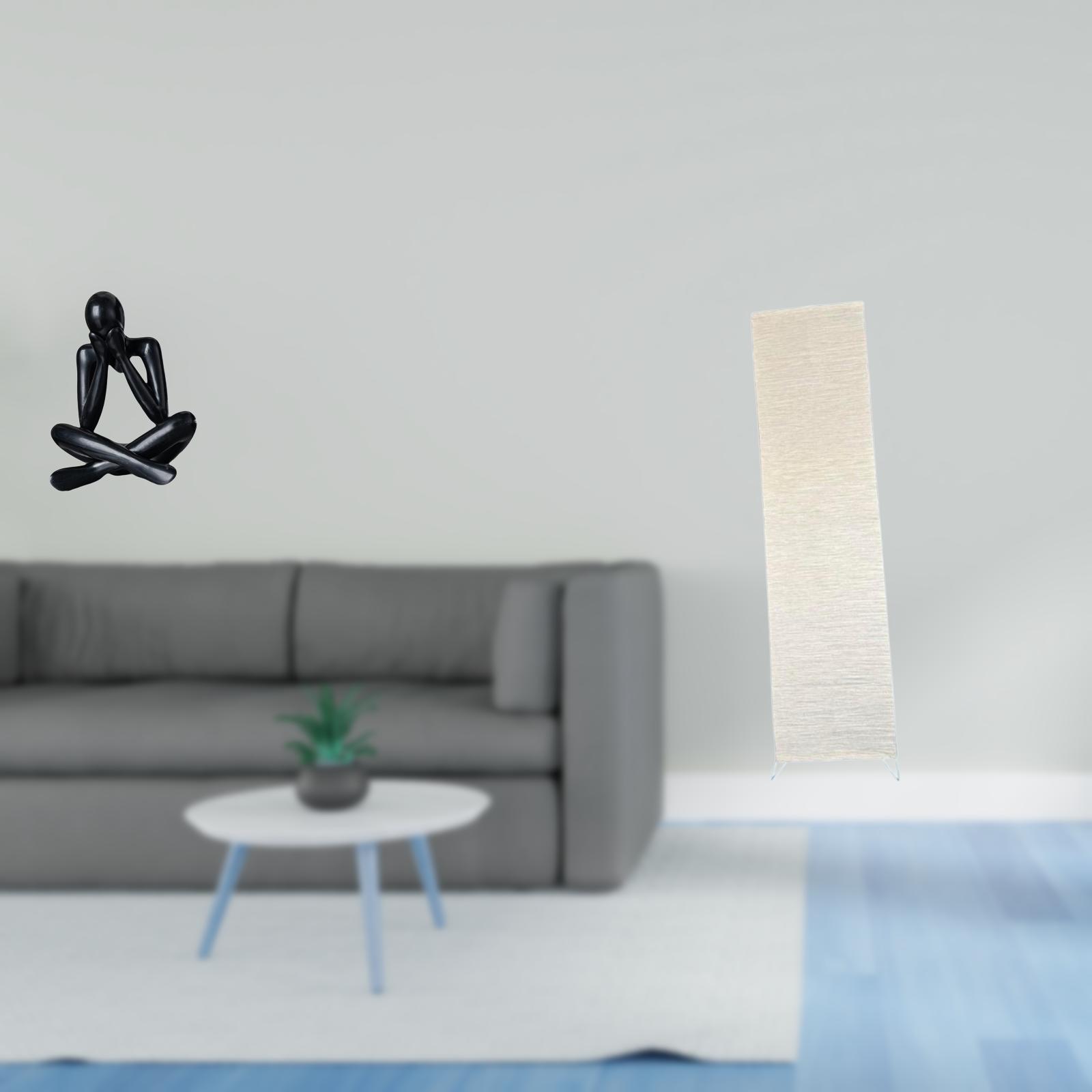 Desktop Figurine Thinker Abstract Sculpture Floor Lamp Shade Lightweight PP Material for Home Office Living Room Decor