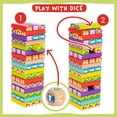 thumbnail image 3 of Juego de madera Tumble Tower Nene Toys Animals & Colors desde hace más de 3 años, 3 of 8