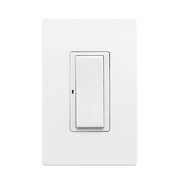 Eaton WFSW15-W Wi-Fi Smart Switch, White, Three-way, 15 amp, 120V, Single pole, back and side wire, Works with Alexa (White)