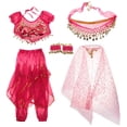 thumbnail image 2 of Disfraz de danza del vientre Hugo para niñas rosa, 2 of 10