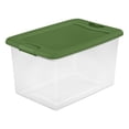 thumbnail image 2 of Sterilite 64 Qt Latching Clear Plastic Holiday Storage Container, (24 Pack), 2 of 10