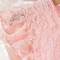 thumbnail image 6 of WOYY Girls Lace Dress Elegant Ruffle Sleeveless Birthday Party Princess Dress, Pink, Sizes 3-10, 6 of 8