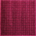 thumbnail image 1 of Ahgly Company Indoor Square Abstract Pink Modern Area Rugs, 4' Square, 1 of 4