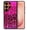Hot Pink Glitter Sparkle With Black Pink Glitter Leopard 2D, variant on WIRESTER Shockproof Soft Rubber Cover Case for Samsung Galaxy S26 Ultra 6.9" 2026, Pink Mermaid Scales