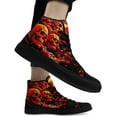 thumbnail image 6 of Skull High Tops Canvas Shoes for Men Women Classic Lace Up Gothic Fashion Sneaker Street Casual Canvas Sneakers, 6 of 7