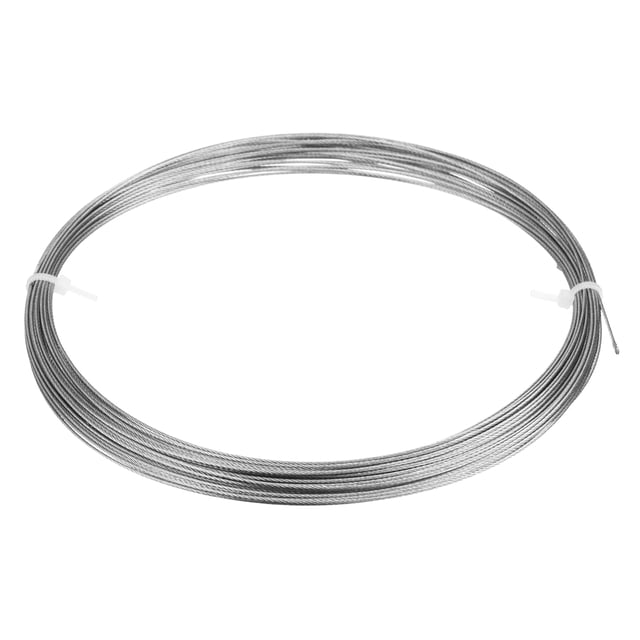 Unique Bargains 1/32" (0.8mm) 50ft (15M) 304 Stainless Steel Cable Wire Rope 7x7 Strands