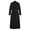 Black, variant on LLYwey Wedding Guest Dresses for Women formal Fashion Turndown Collar Loose Cotton Linen Long Sleeve Tightness High Waist Dress New Maxi Dresses Beige Xxl